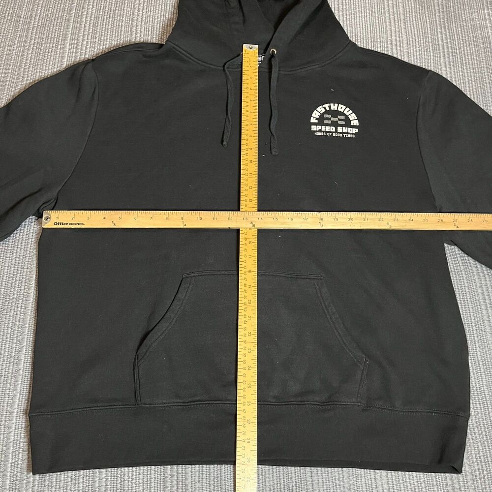 Fasthouse Speed Shop Iron Steed Hoodie‎ Black 3XL Pullover Graphic Moto - Picture 10 of 12